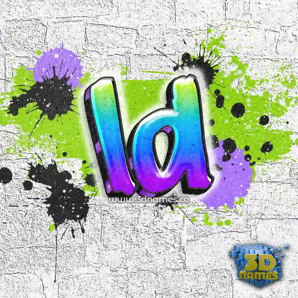 ld in Graffiti Grunge style - 3D name wallpaper