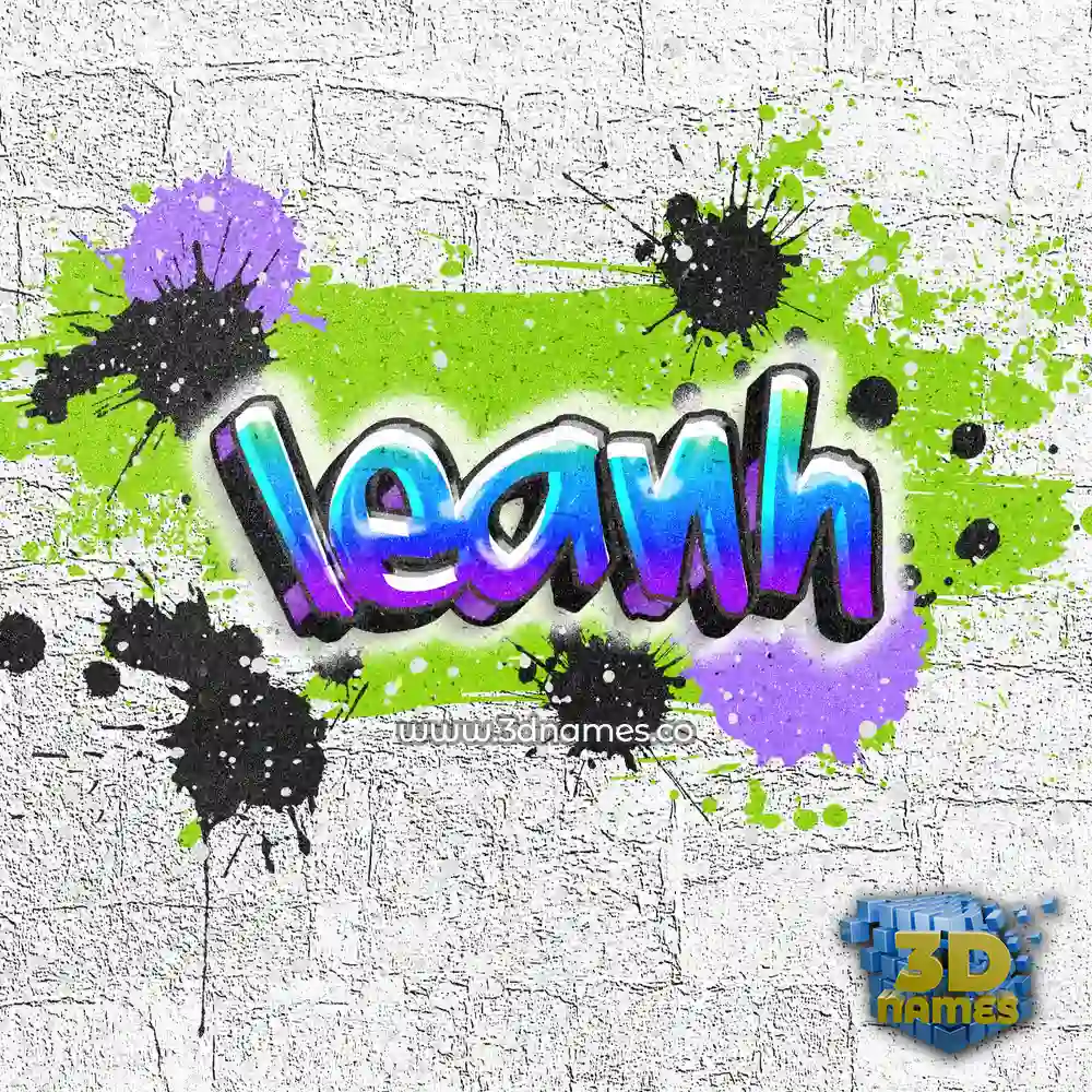 leanh in Graffiti Grunge style - 3D name wallpaper