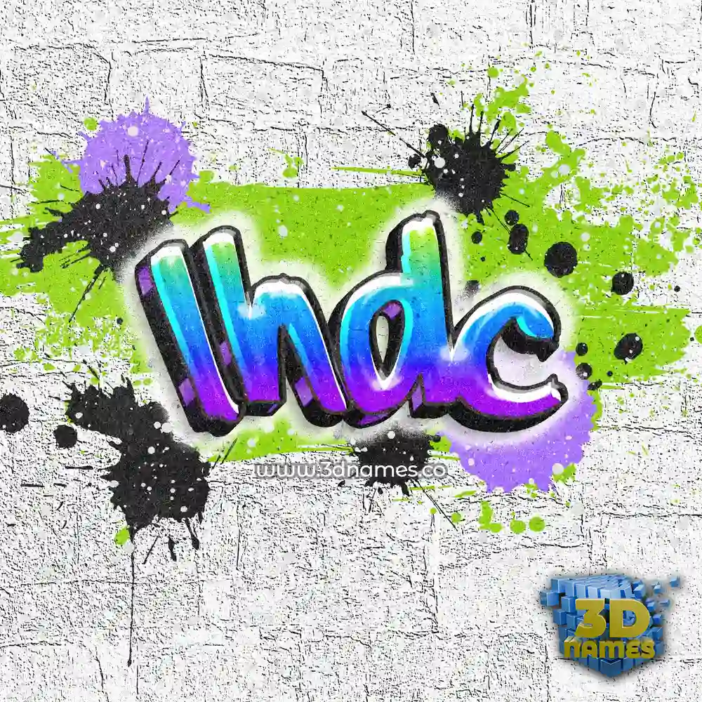 lhdc in Graffiti Grunge style - 3D name wallpaper