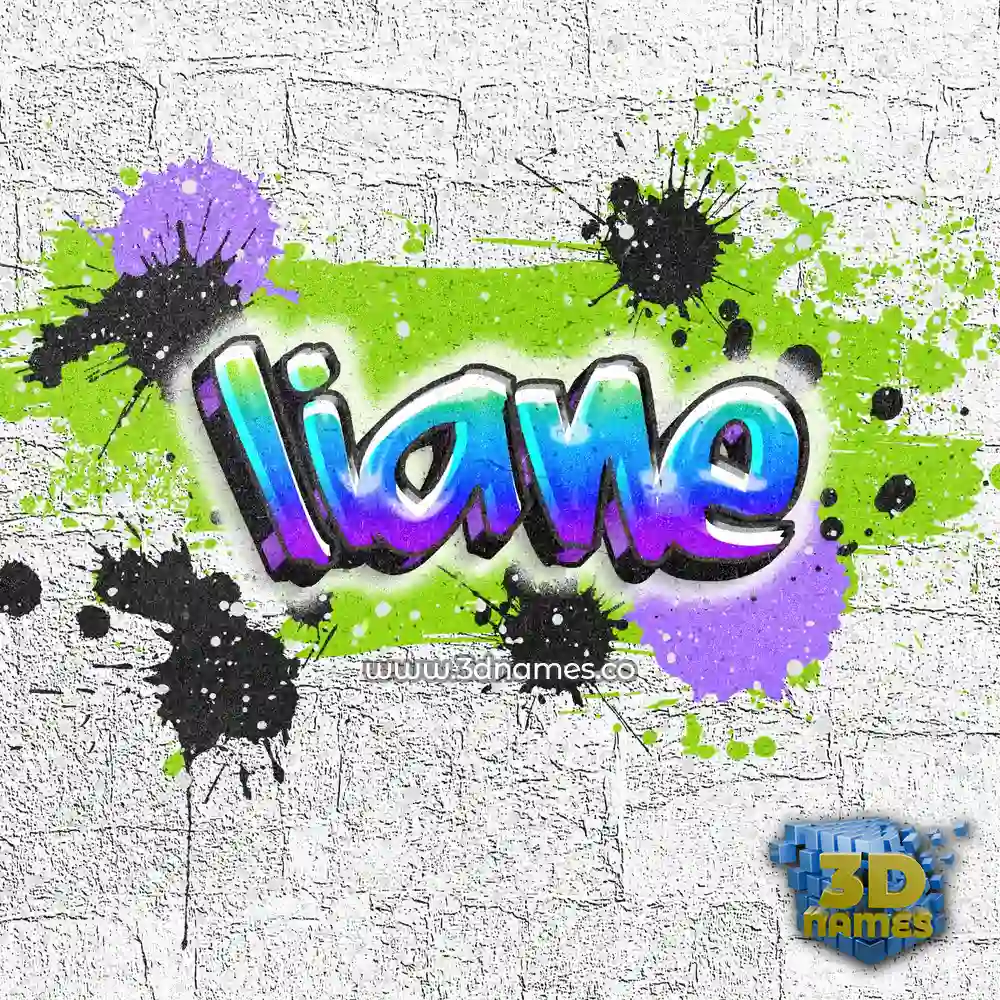 liane in Graffiti Grunge style - 3D name wallpaper