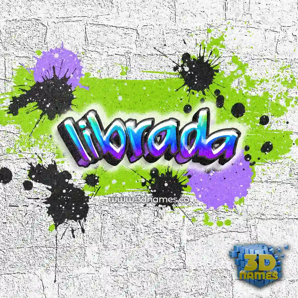 librada in Graffiti Grunge style - 3D name wallpaper
