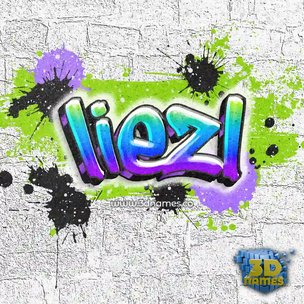 liezl in Graffiti Grunge style - 3D name wallpaper