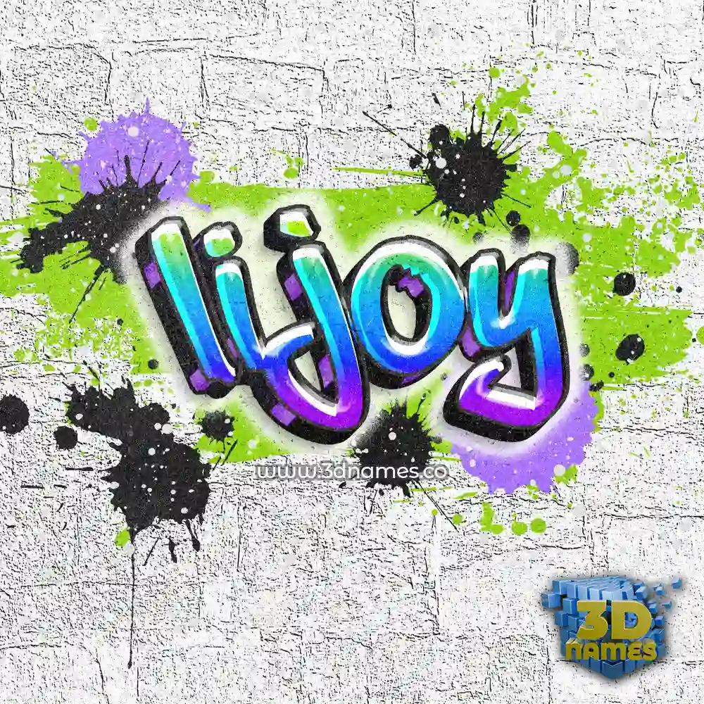 lijoy in Graffiti Grunge style - 3D name wallpaper