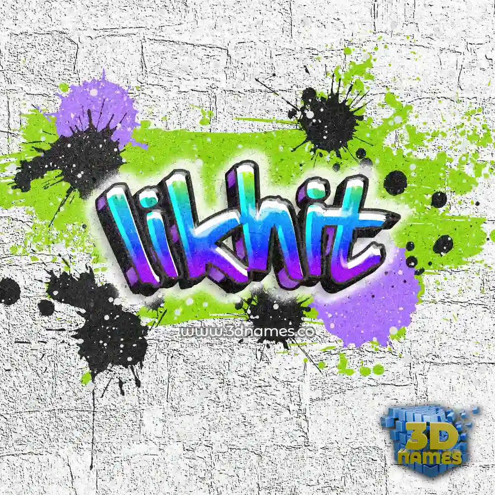likhit in Graffiti Grunge style - 3D name wallpaper