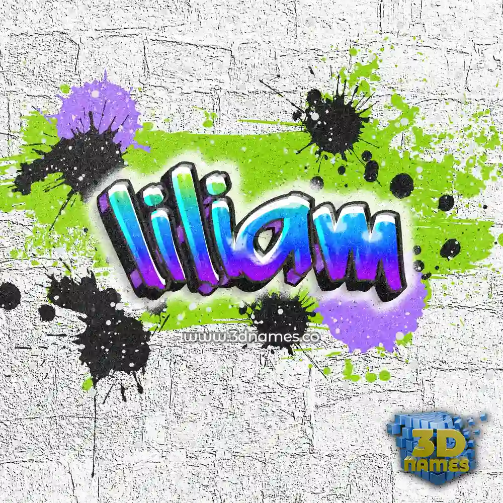 liliam in Graffiti Grunge style - 3D name wallpaper