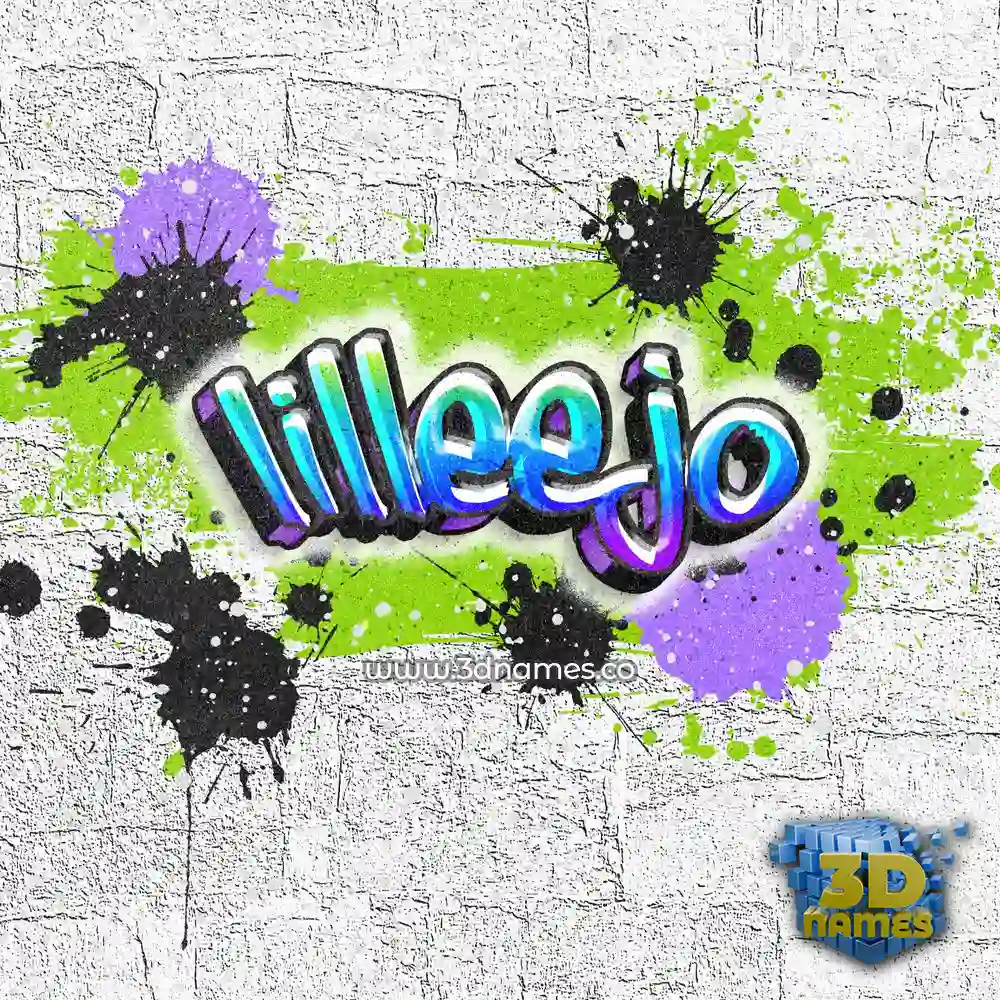 lilleejo in Graffiti Grunge style - 3D name wallpaper
