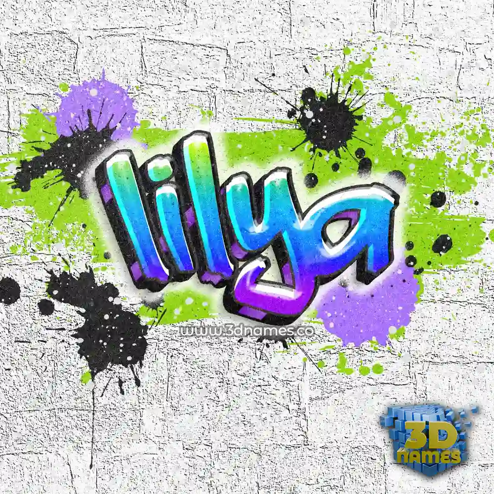 lilya in Graffiti Grunge style - 3D name wallpaper