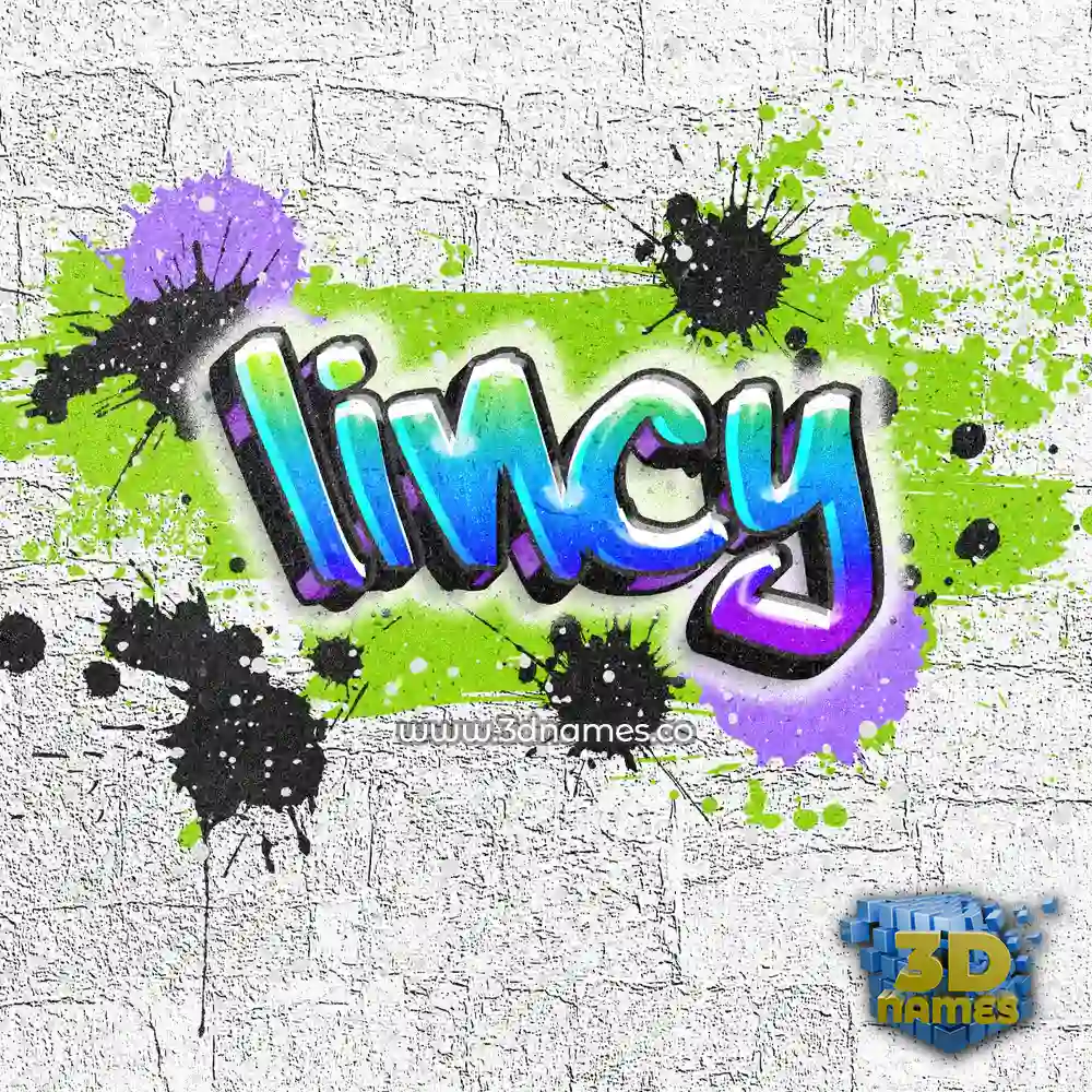 lincy in Graffiti Grunge style - 3D name wallpaper