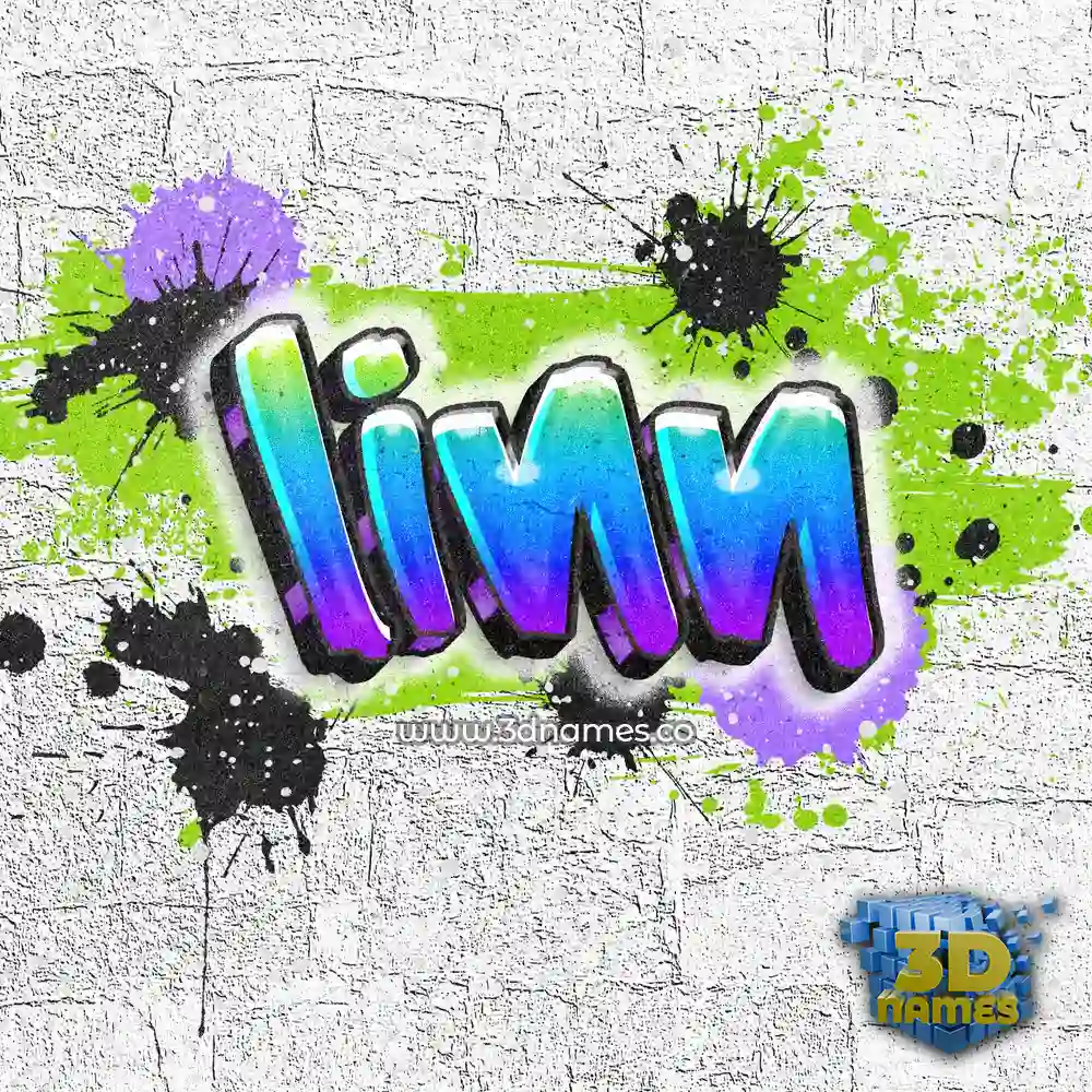 linn in Graffiti Grunge style - 3D name wallpaper