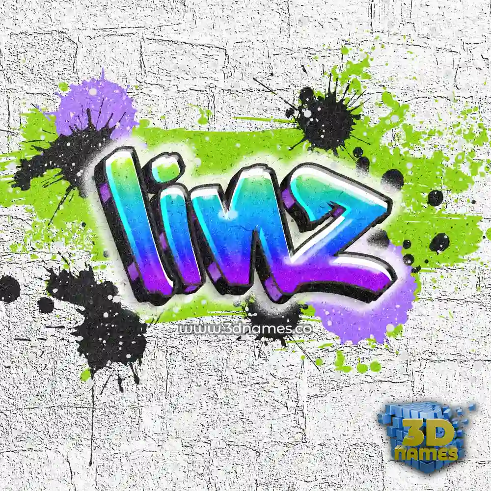 linz in Graffiti Grunge style - 3D name wallpaper