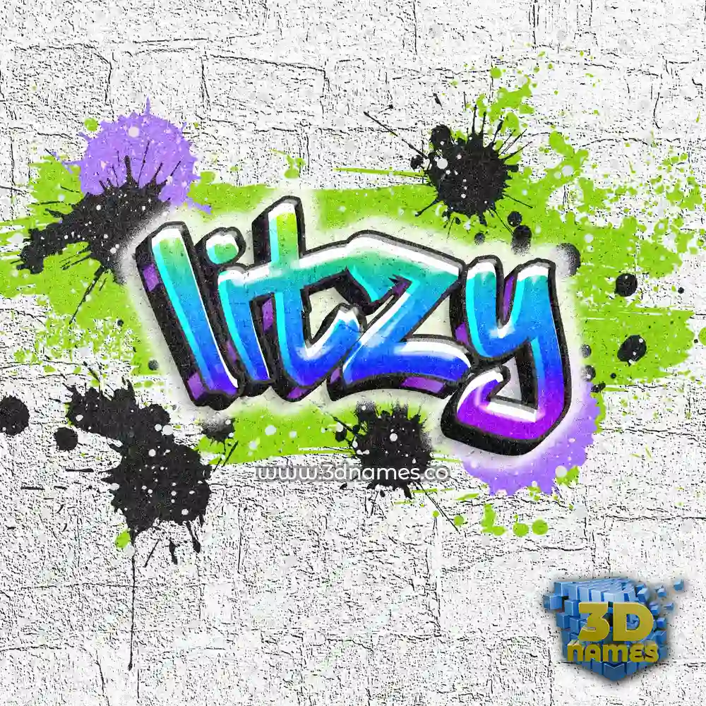 litzy in Graffiti Grunge style - 3D name wallpaper