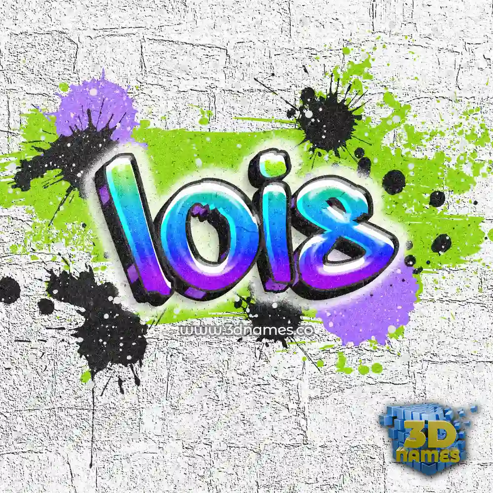 lois in Graffiti Grunge style - 3D name wallpaper