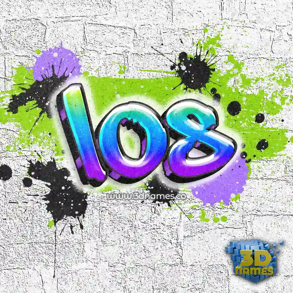 los in Graffiti Grunge style - 3D name wallpaper
