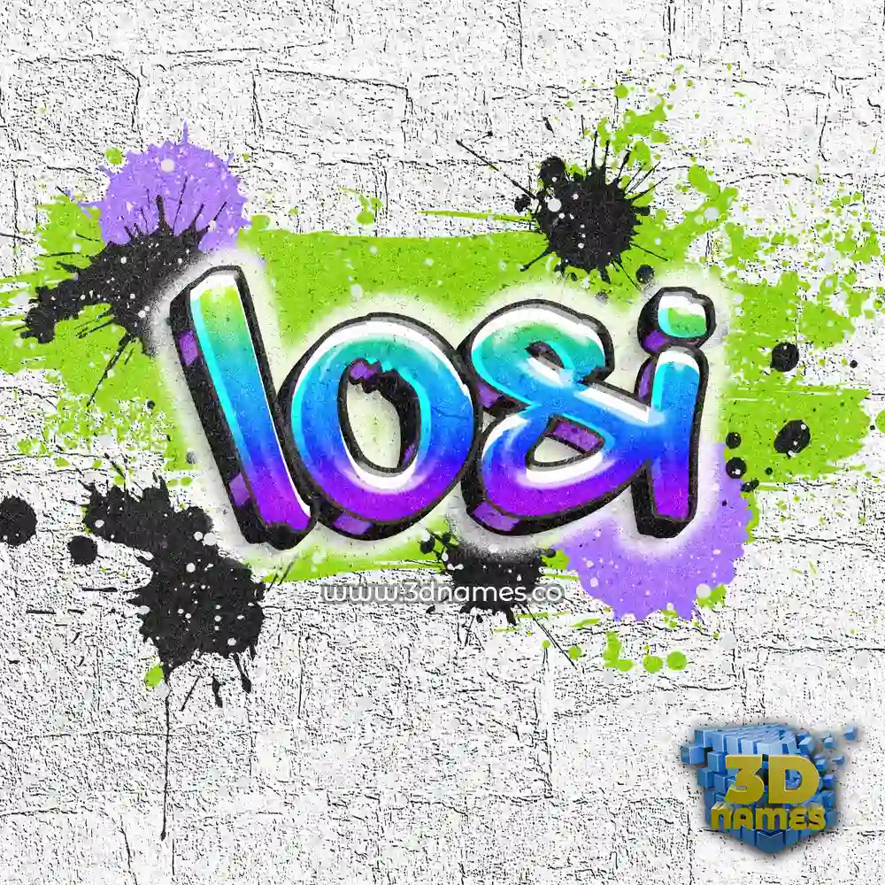 losi in Graffiti Grunge style - 3D name wallpaper