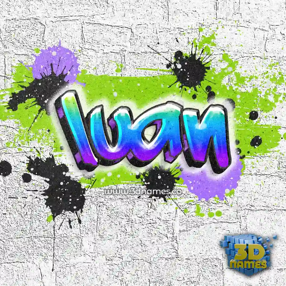 luan in Graffiti Grunge style - 3D name wallpaper