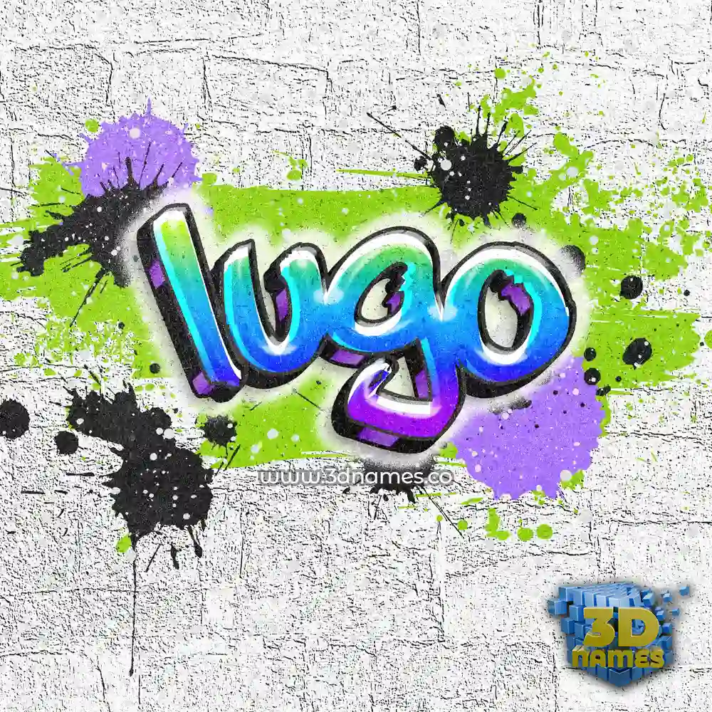 lugo in Graffiti Grunge style - 3D name wallpaper
