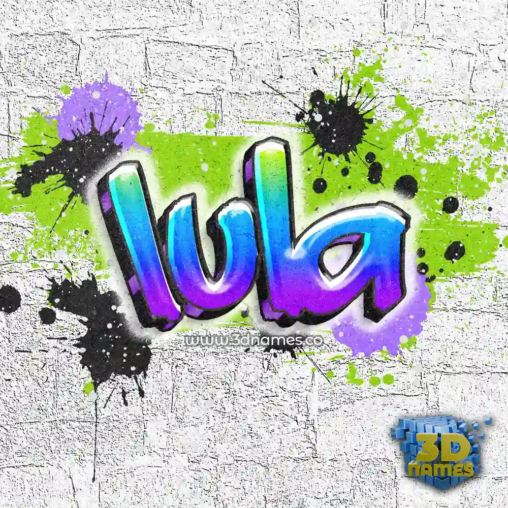 lula in Graffiti Grunge style - 3D name wallpaper