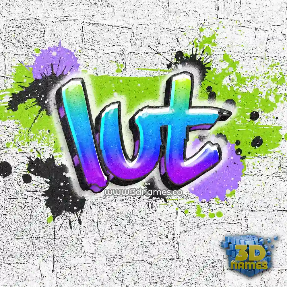 lut in Graffiti Grunge style - 3D name wallpaper