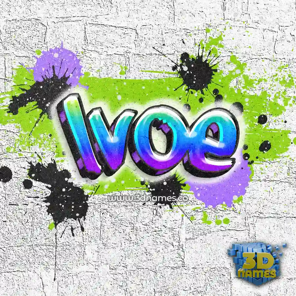 lvoe in Graffiti Grunge style - 3D name wallpaper