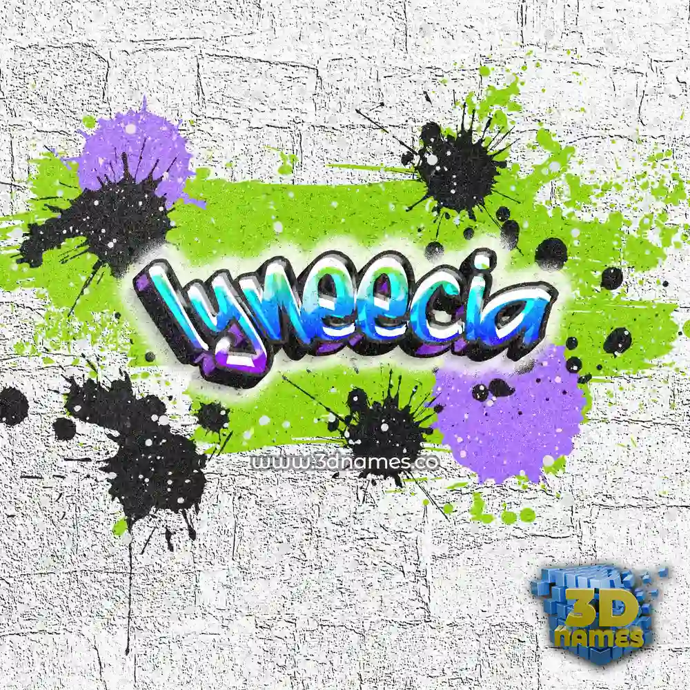 lyneecia in Graffiti Grunge style - 3D name wallpaper