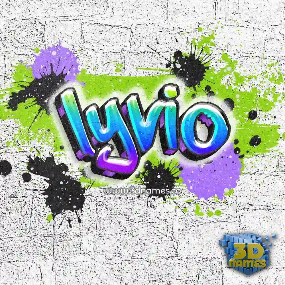 lyvio in Graffiti Grunge style - 3D name wallpaper