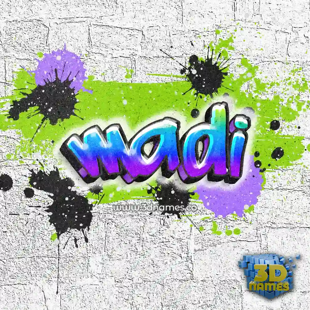 madi in Graffiti Grunge style - 3D name wallpaper