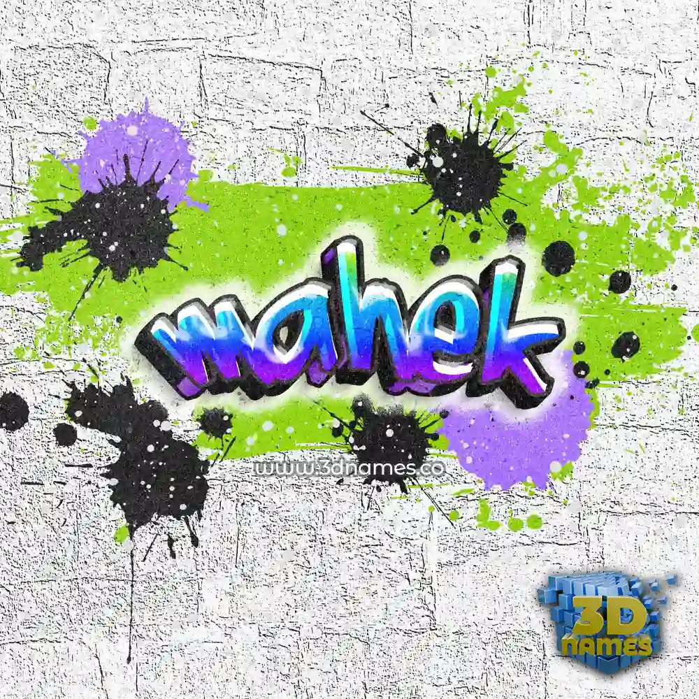 mahek in Graffiti Grunge style - 3D name wallpaper
