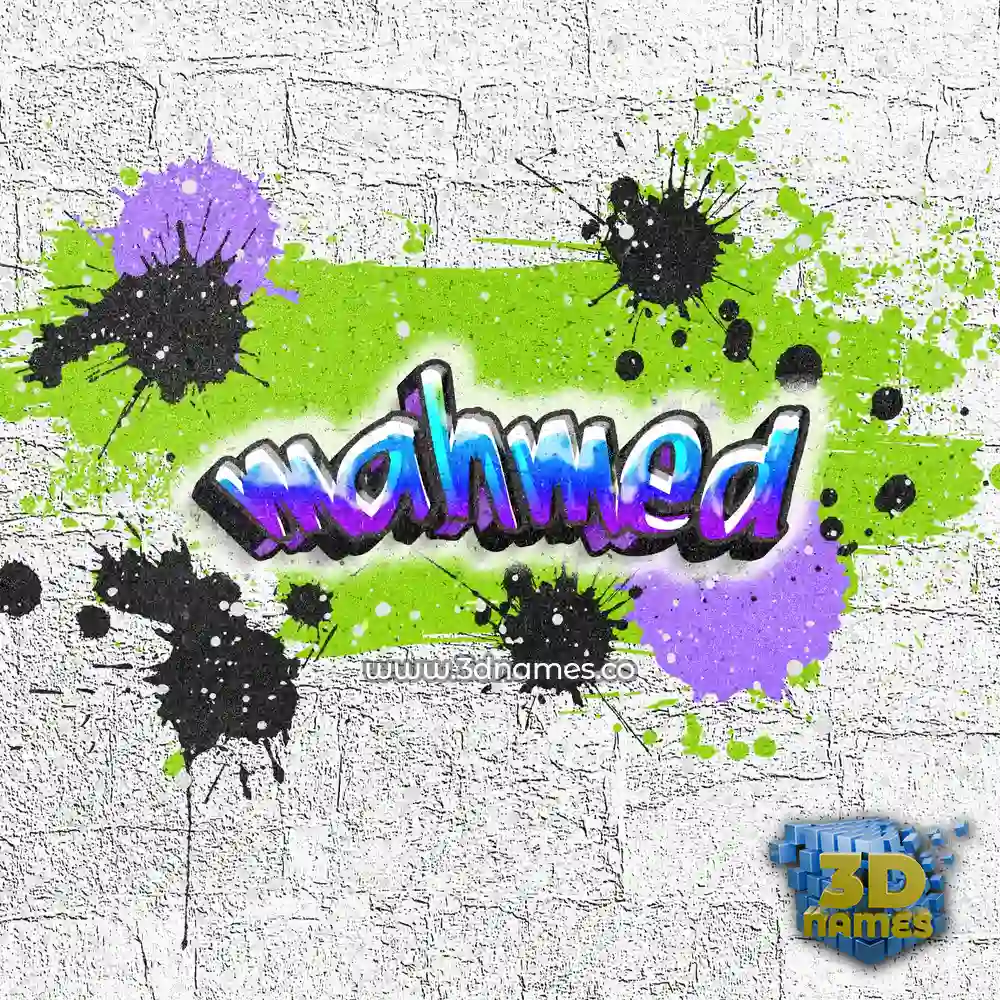mahmed in Graffiti Grunge style - 3D name wallpaper