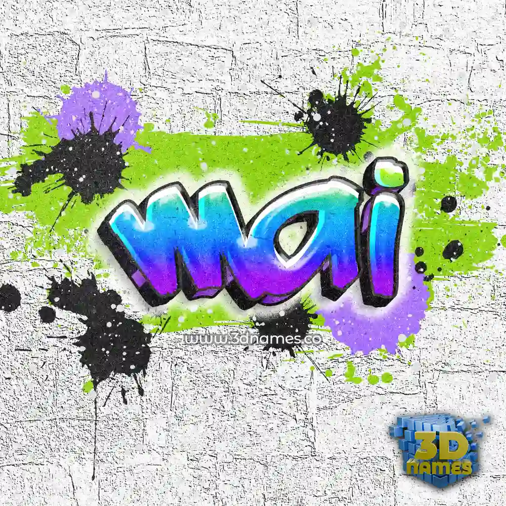 mai in Graffiti Grunge style - 3D name wallpaper
