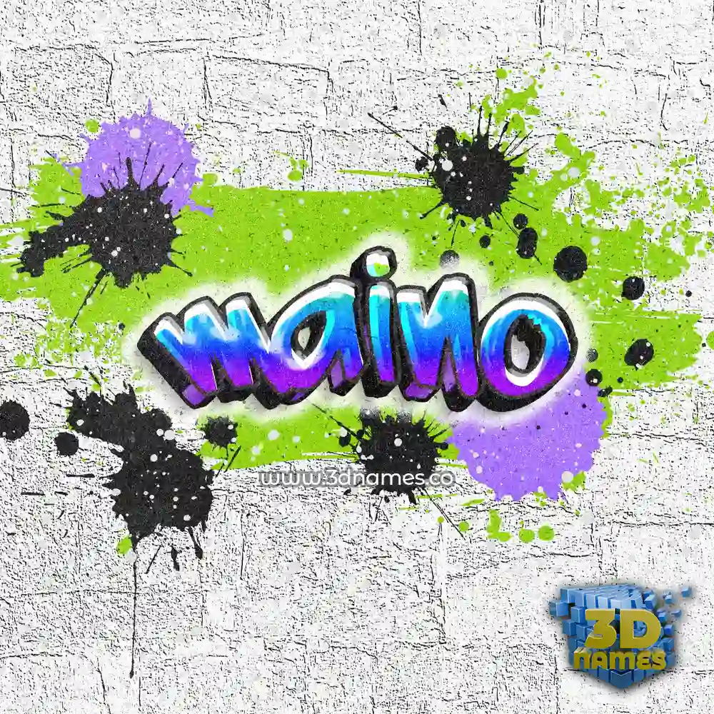 maino in Graffiti Grunge style - 3D name wallpaper