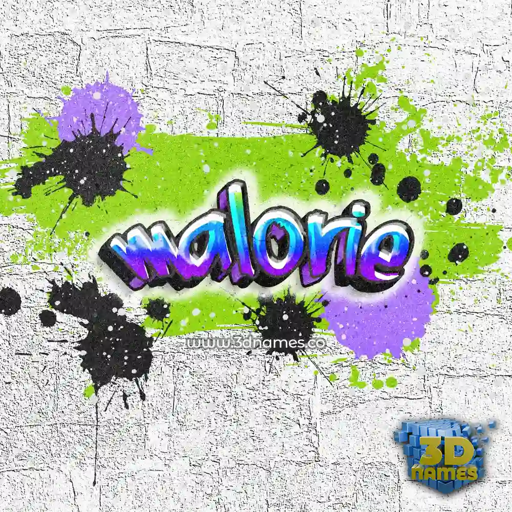 malorie in Graffiti Grunge style - 3D name wallpaper