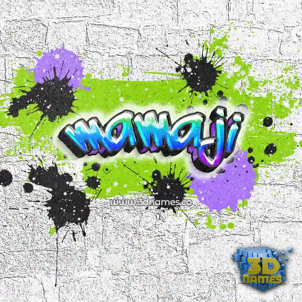 mamaji in Graffiti Grunge style - 3D name wallpaper