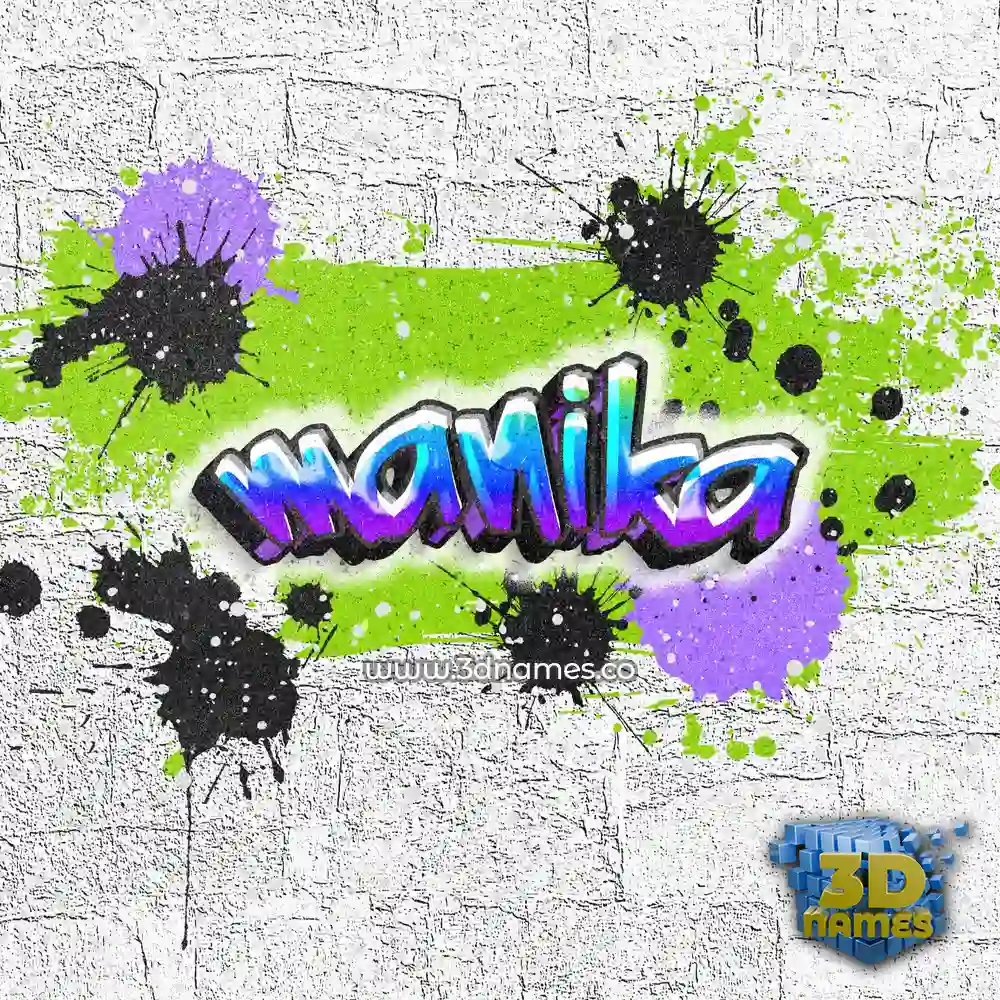 manika in Graffiti Grunge style - 3D name wallpaper