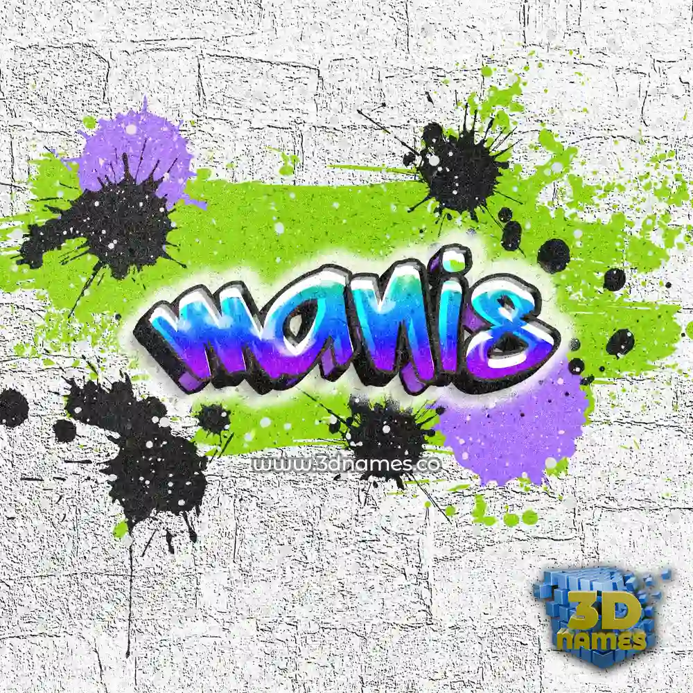 manis in Graffiti Grunge style - 3D name wallpaper