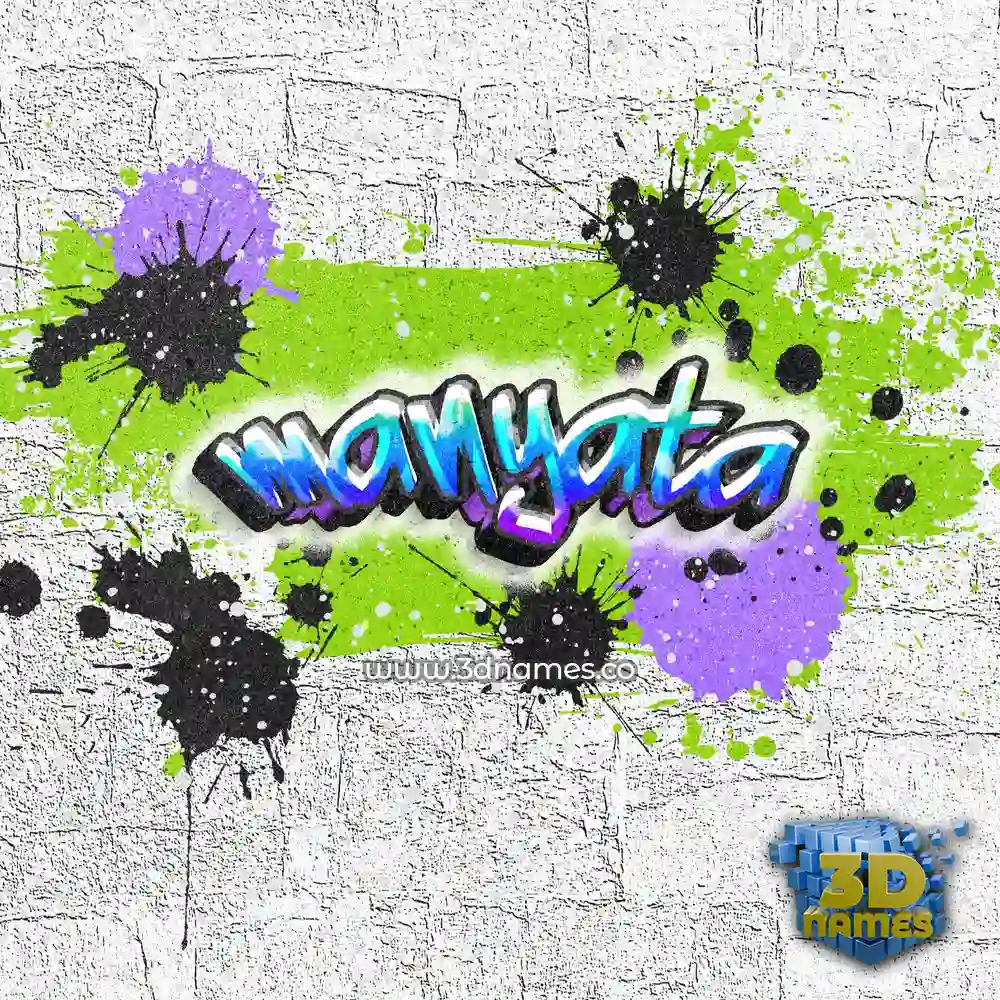 manyata in Graffiti Grunge style - 3D name wallpaper