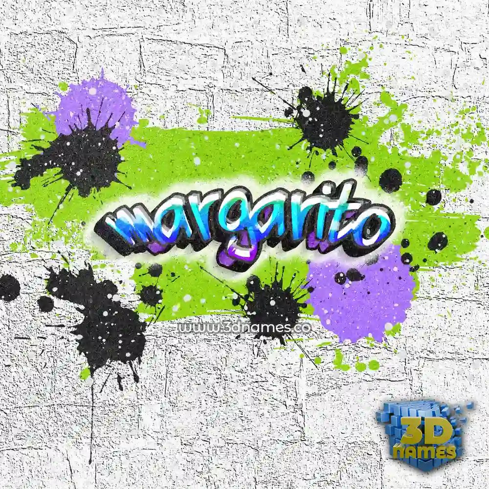 margarito in Graffiti Grunge style - 3D name wallpaper