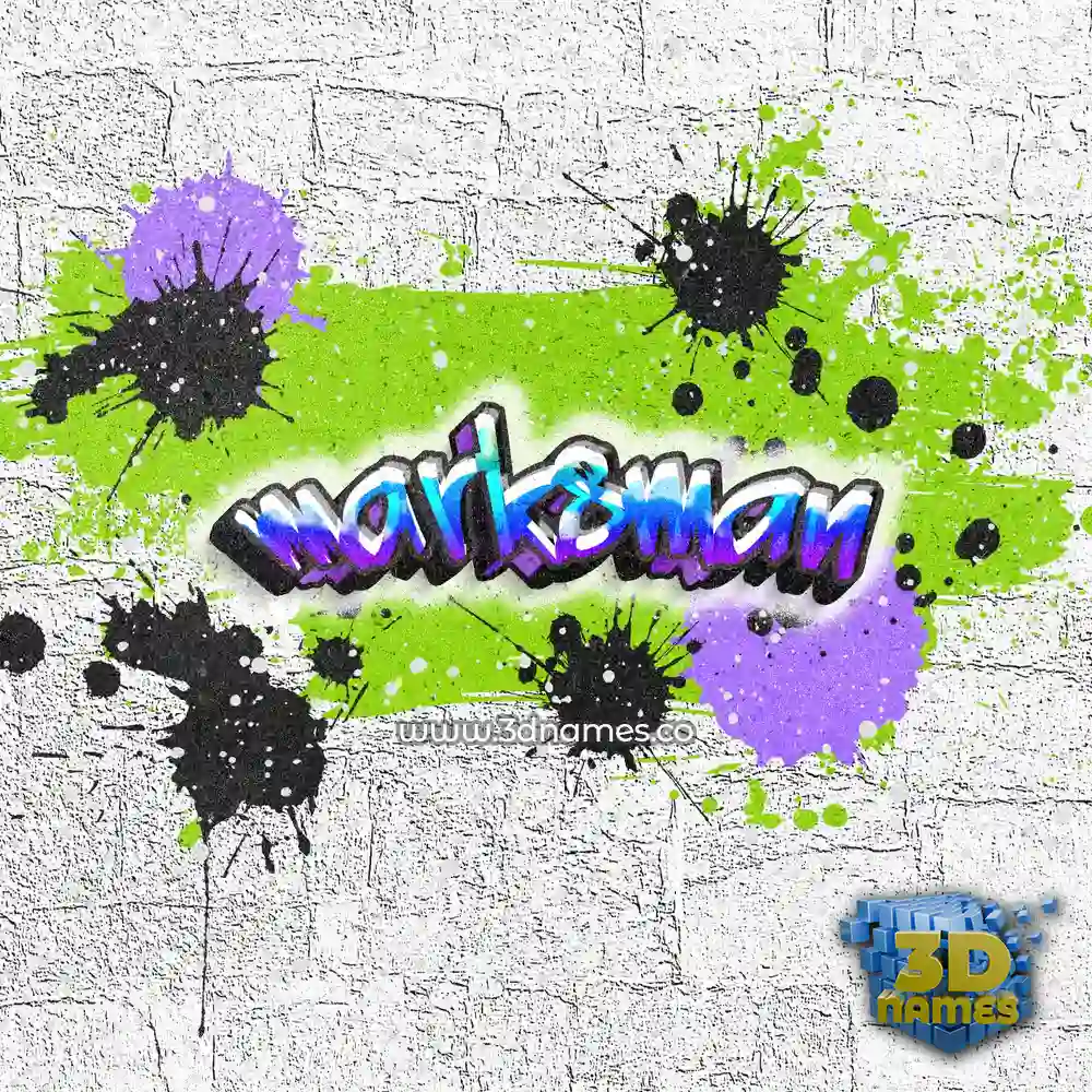marksman in Graffiti Grunge style - 3D name wallpaper