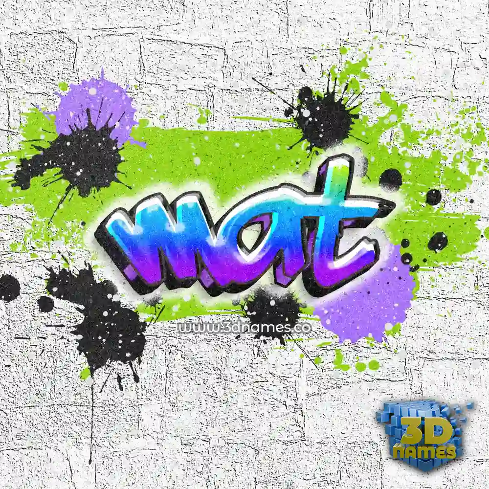 mat in Graffiti Grunge style - 3D name wallpaper