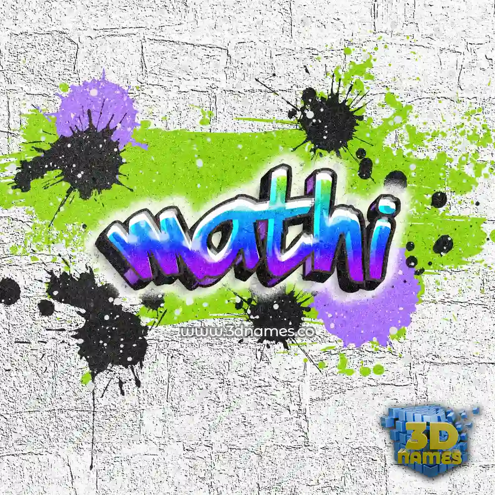 mathi in Graffiti Grunge style - 3D name wallpaper