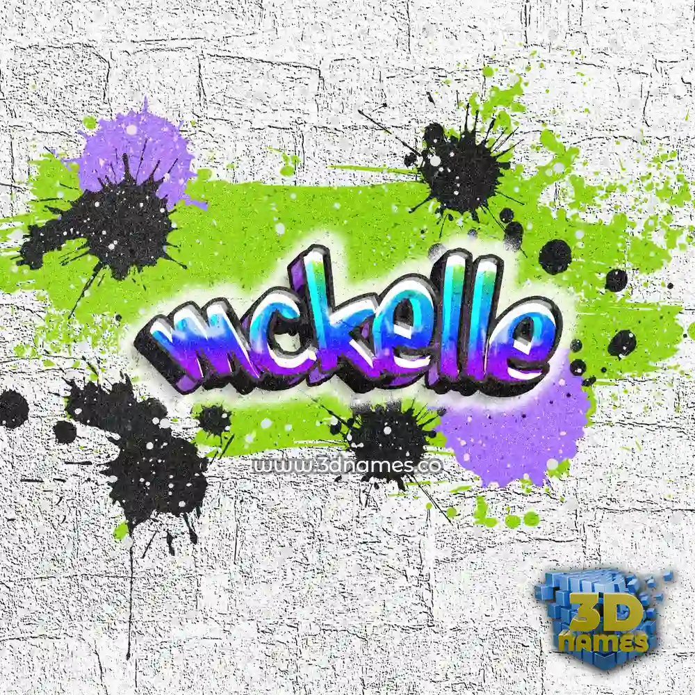 mckelle in Graffiti Grunge style - 3D name wallpaper