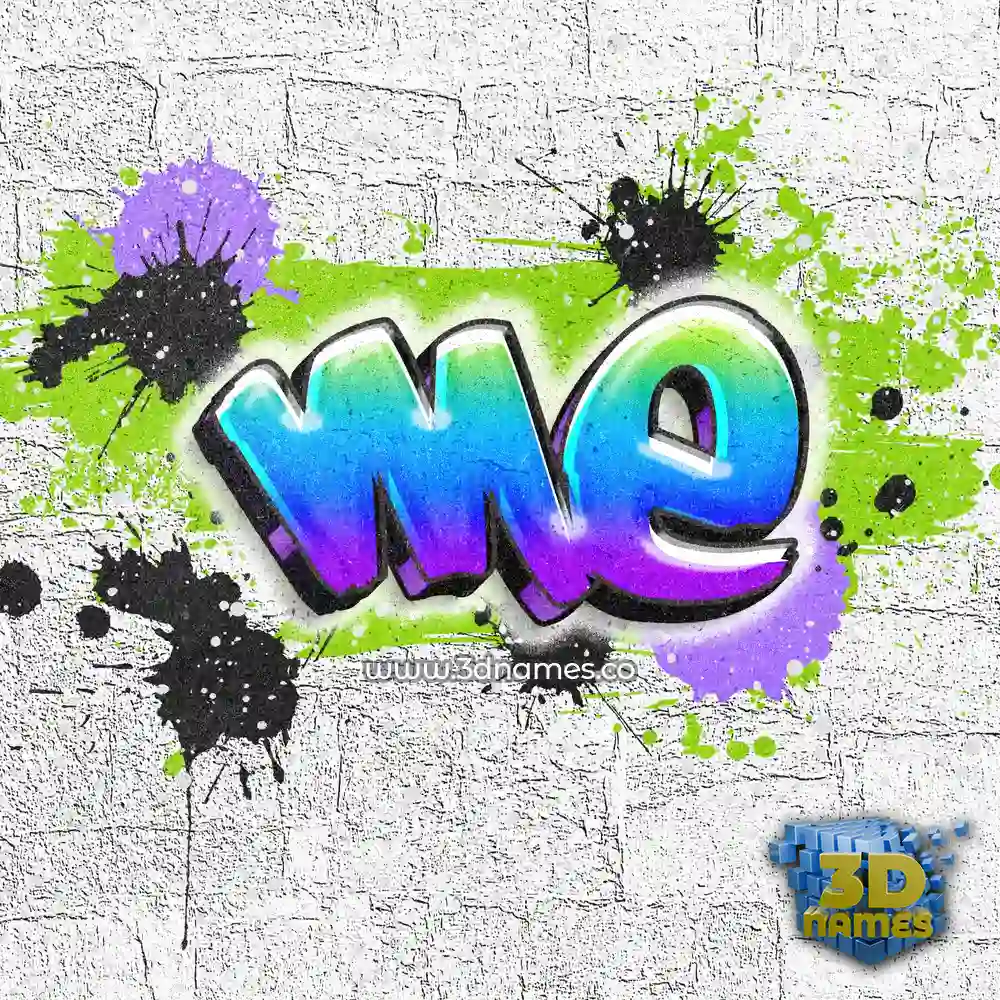 me in Graffiti Grunge style - 3D name wallpaper