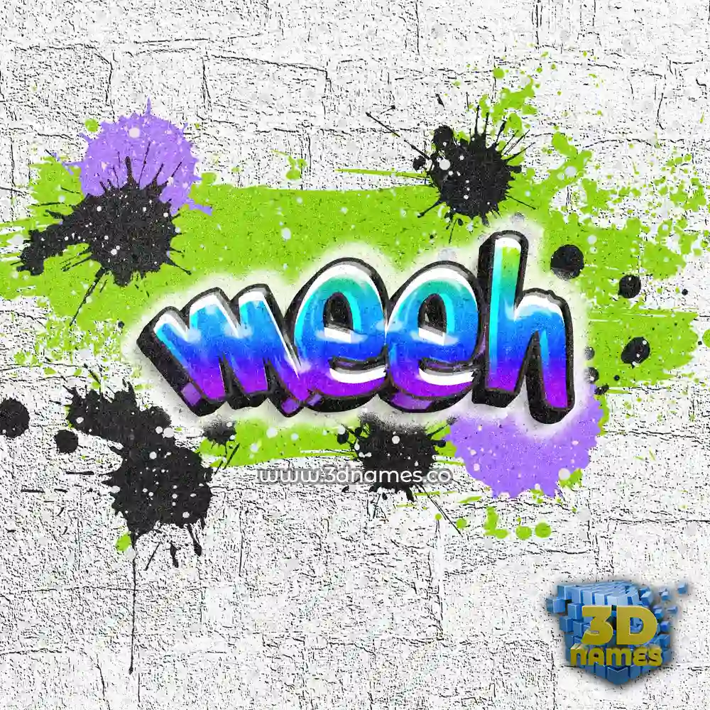 meeh in Graffiti Grunge style - 3D name wallpaper