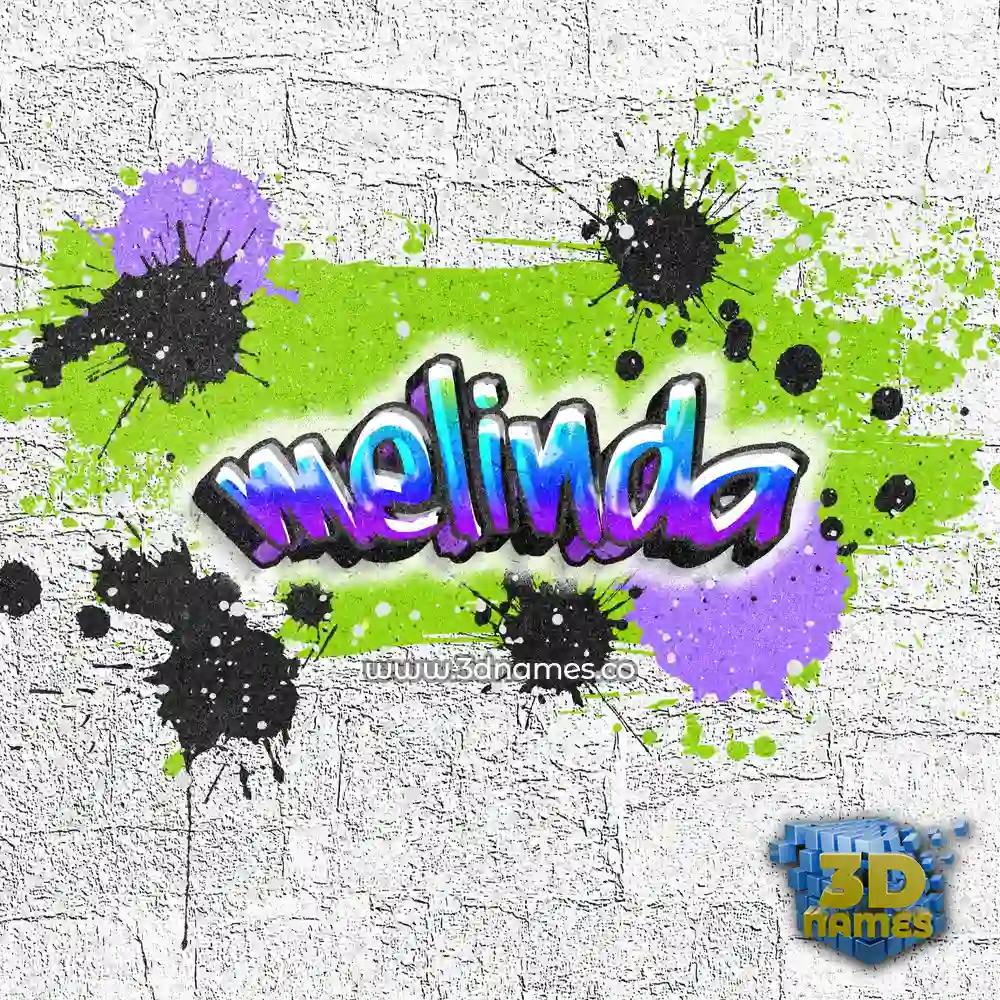 melinda in Graffiti Grunge style - 3D name wallpaper