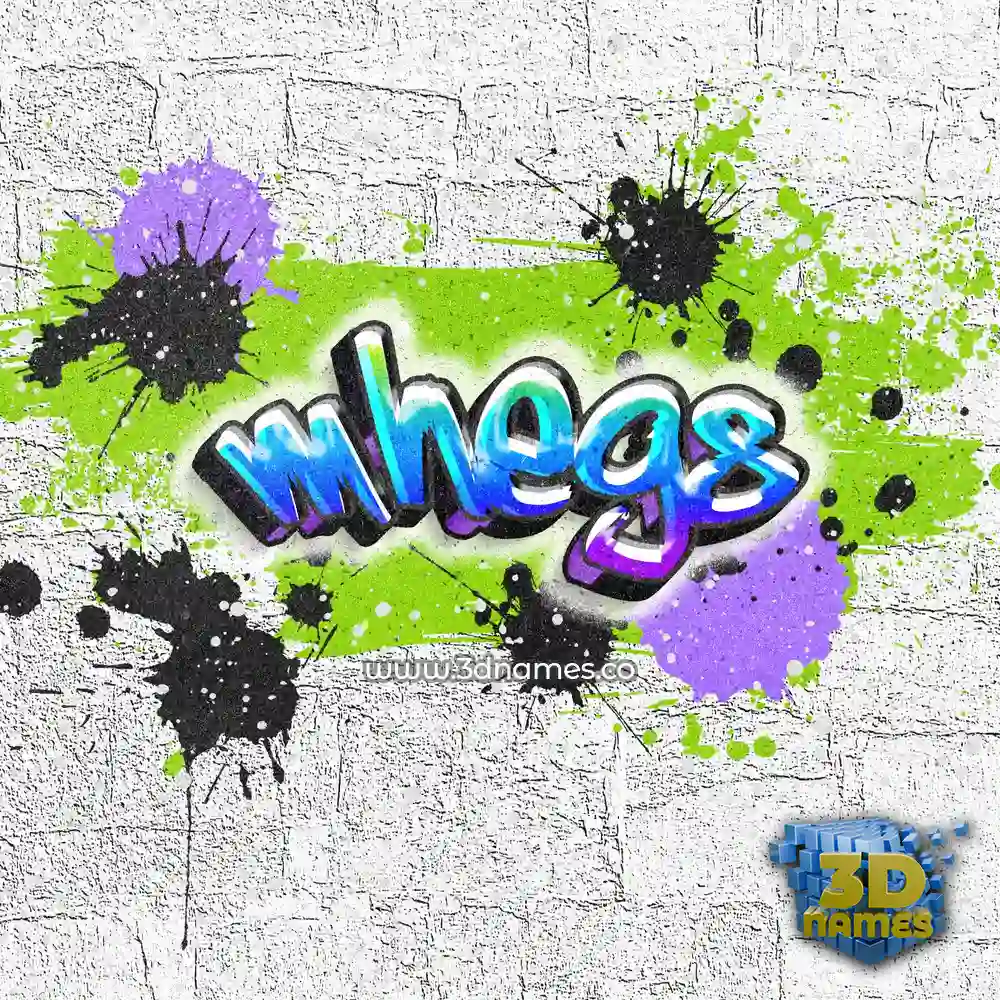 mhegs in Graffiti Grunge style - 3D name wallpaper