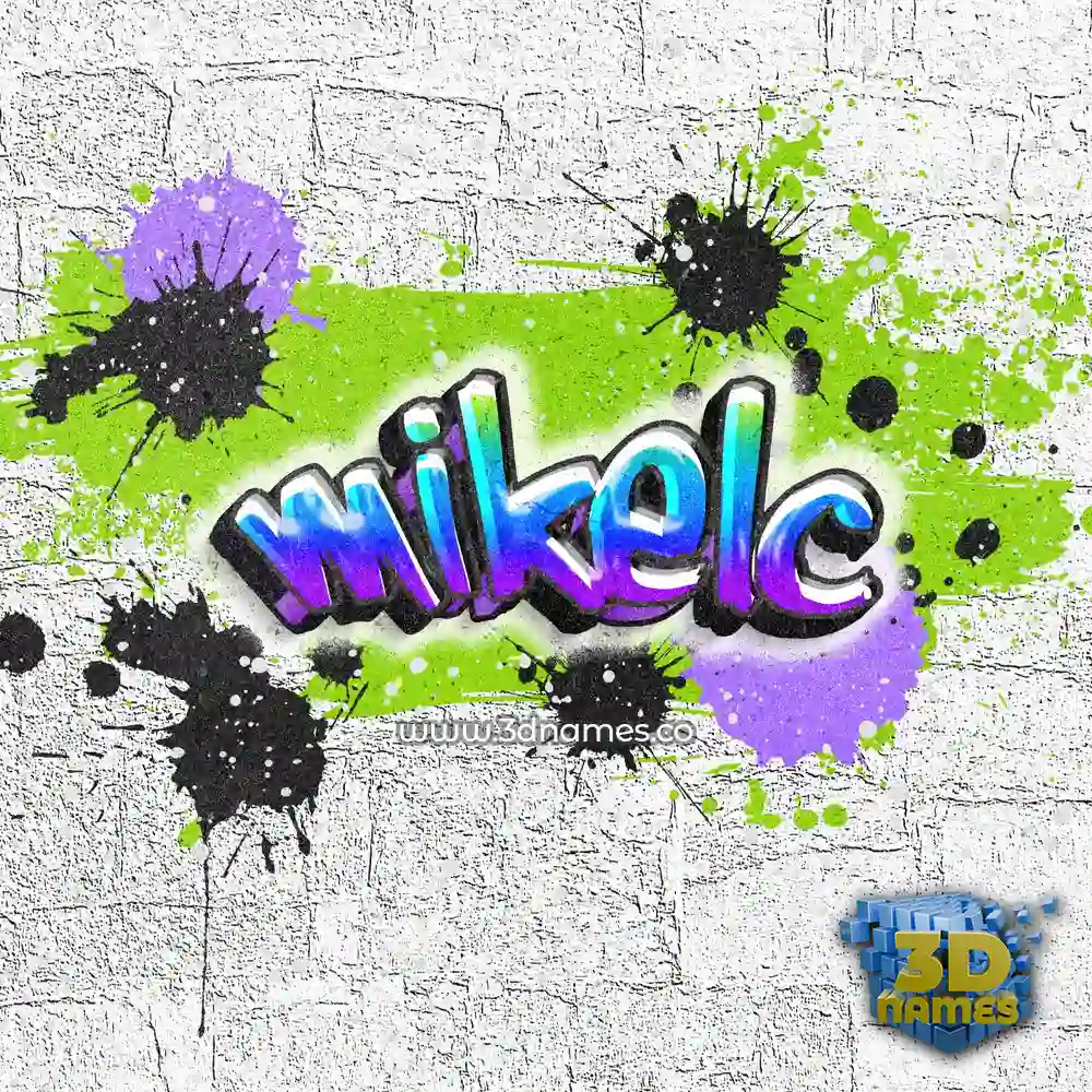 mikelc in Graffiti Grunge style - 3D name wallpaper