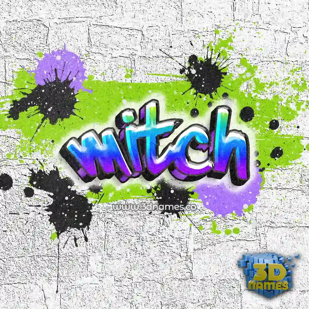 mitch in Graffiti Grunge style - 3D name wallpaper