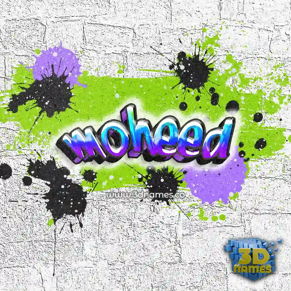 moheed in Graffiti Grunge style - 3D name wallpaper