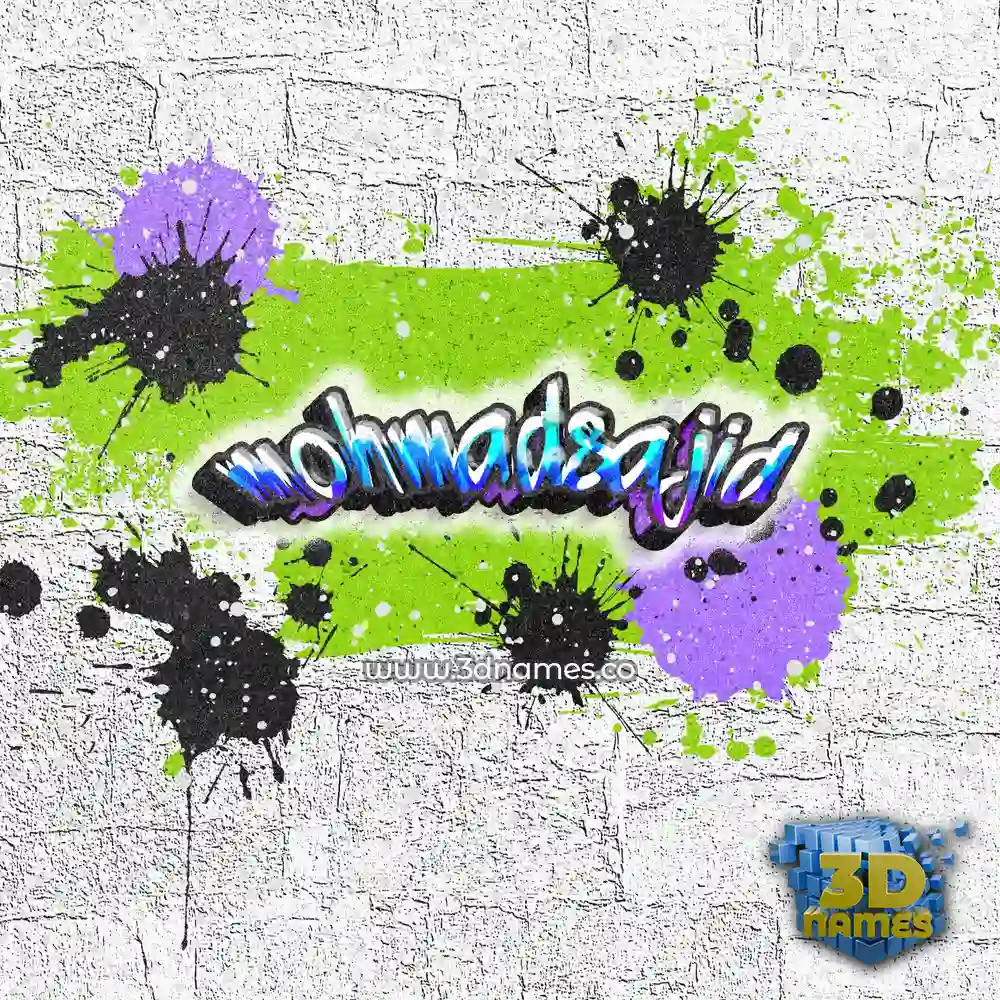 mohmadsajid in Graffiti Grunge style - 3D name wallpaper