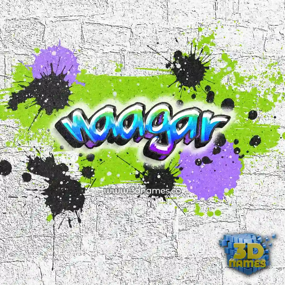 naagar in Graffiti Grunge style - 3D name wallpaper