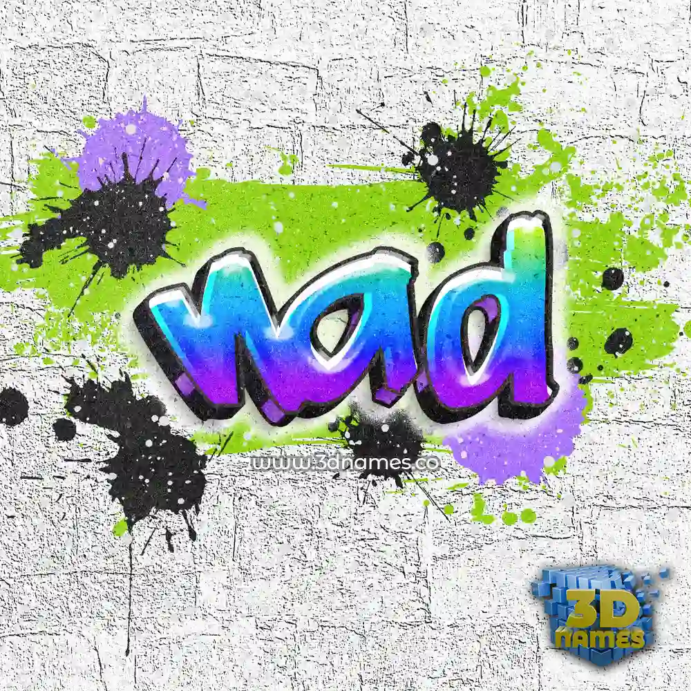 nad in Graffiti Grunge style - 3D name wallpaper